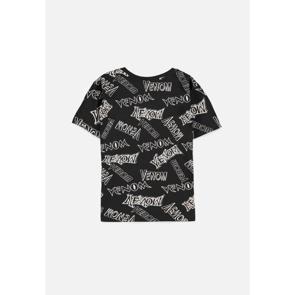 Marvel Venom - All Over Print Kinder T-Shirt - Schwarz